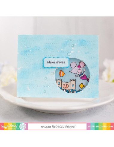 Sello Waffle-Flower Make Waves