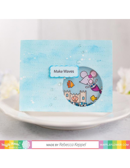 Sello Waffle-Flower Make Waves