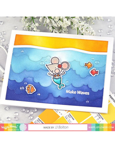 Sello Waffle-Flower Make Waves