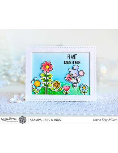 Sello Waffle-Flower Grow Happines