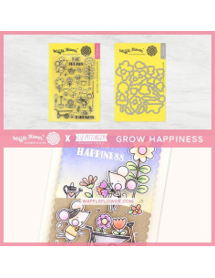 Sello Waffle-Flower Grow Happines
