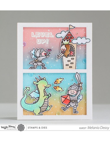 Sello Waffle-Flower Level Up