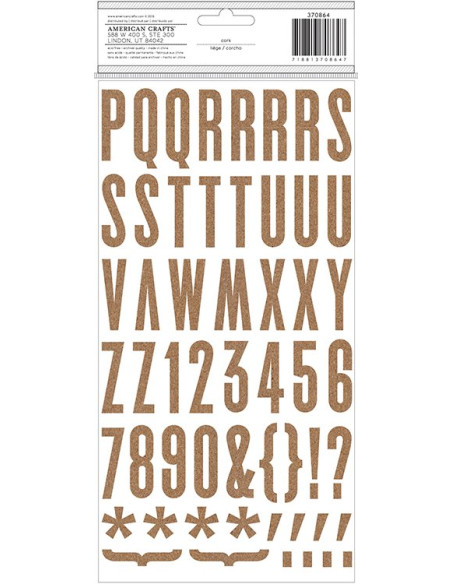 Thickers letras corcho