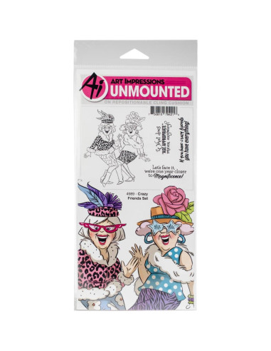 Sello Art Impressions Crazy friends