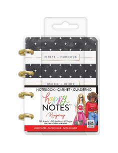 Happy planner micro memo book, B/W