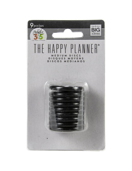 Happy planner anillas negras 1,25"