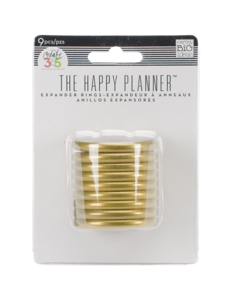 Happy planner anillas doradas 1,75"