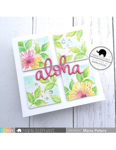 Mama Elephant Aloha Script Die 2
