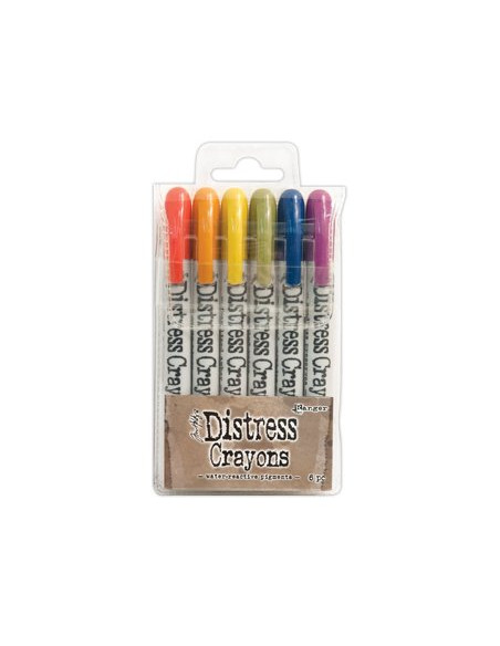 Distress Crayons, Tim Holtz, Set 2, 6 unid