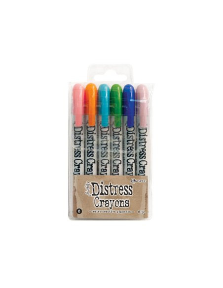 Distress Crayons, Tim Holtz, Set 6, 6 unid