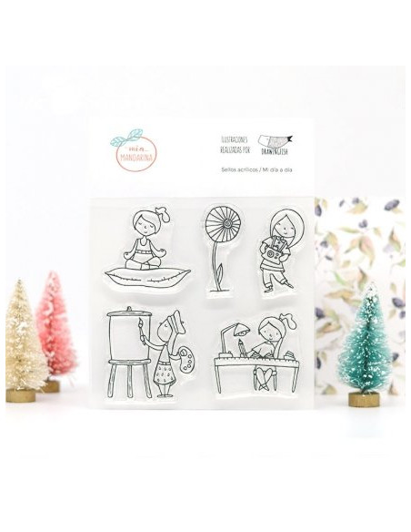 Sello Mia Mandarina Noche y Luna