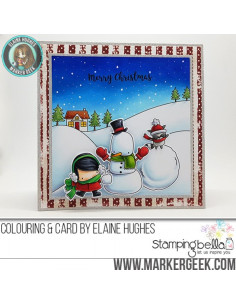 Sello Stampingbella Little bits Snowman Set 2