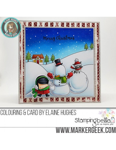 Sello Stampingbella Little bits Snowman Set