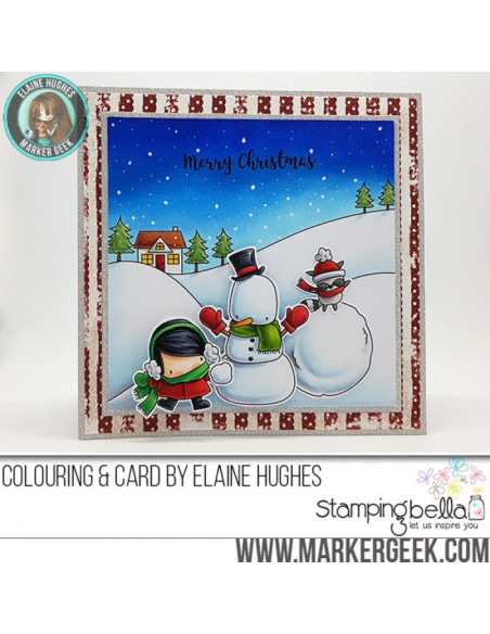 Sello Stampingbella Little bits Snowman Set