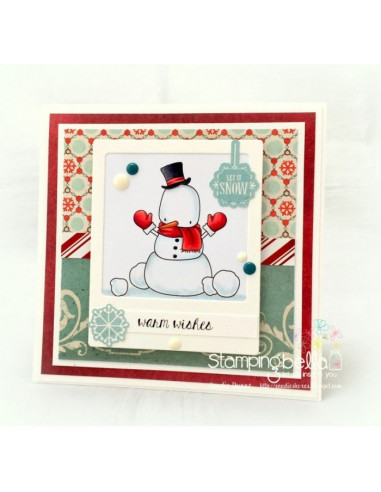 Sello Stampingbella Little bits Snowman Set