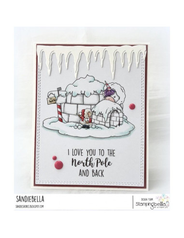 Sello Stampingbella Rose & Bernie In North Pole