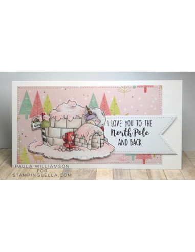 Sello Stampingbella Rose & Bernie In North Pole