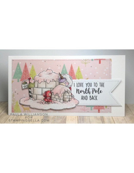 Sello Stampingbella Rose & Bernie In North Pole