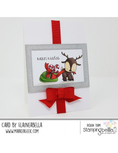Sello Stampingbella reindeer with gift Stuffie 2