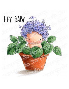 Sello Stampingbella Hydrangea Baby