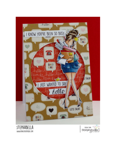 Sello Stampingbella  Curvy Girl is Busy