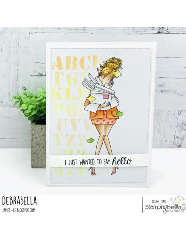 Sello Stampingbella  Curvy Girl is Busy