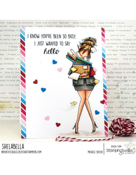 Sello Stampingbella  Curvy Girl is Busy Sello Stampingbella  Curvy Girl is Busy