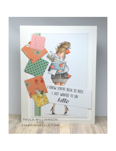 Sello Stampingbella  Curvy Girl is Busy