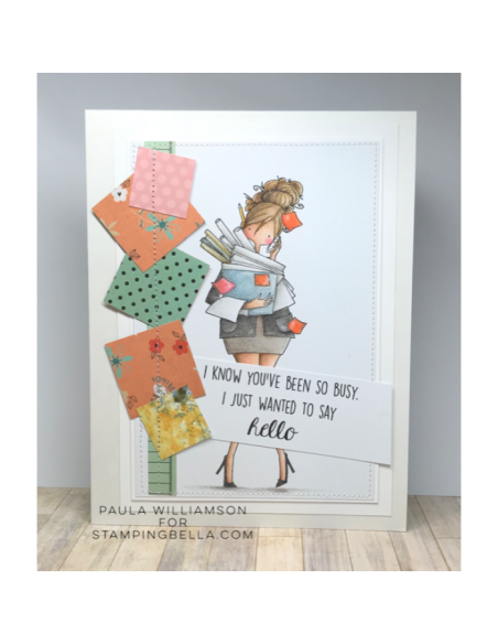 Sello Stampingbella  Curvy Girl is Busy Sello Stampingbella  Curvy Girl is Busy