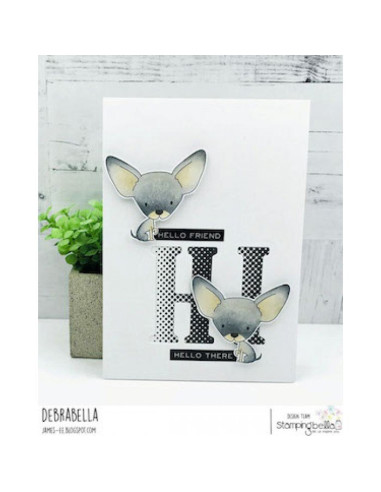 Sello Stampingbella Boston pug and chihuaha