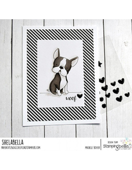 Sello Stampingbella Boston pug and chihuaha