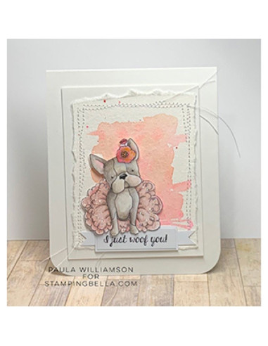 Sello Stampingbella Boston pug and chihuaha