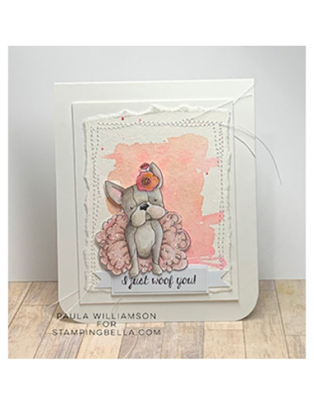 Sello Stampingbella Boston pug and chihuaha