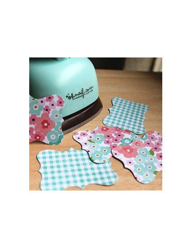 Troqueladora Ohnaif marco etiqueta 3"