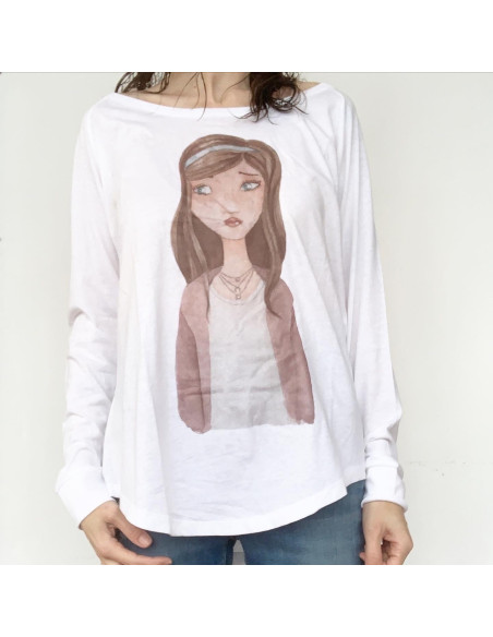 Camiseta Alúa, alma  Querido Planeta. Talla S