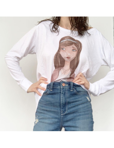 Camiseta Alúa, alma  Querido Planeta. Talla S