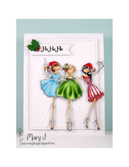 Sello Stampingbella Uptown Girls, The three amigas Sello Stampingbella Uptown Girls, The three amigas