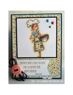 Sello Stampingbella Uptown Girl Chanel the chef 2