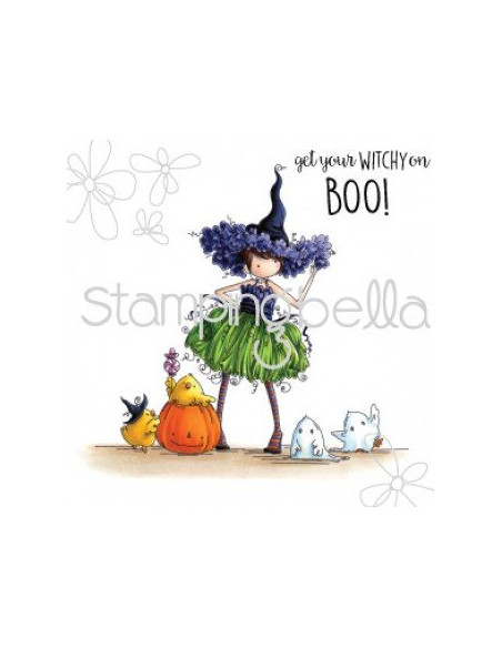 Sello Stampingbella Tiny Townie Willow the Witch