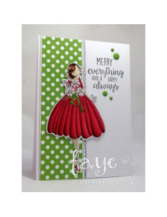 Sello Stampingbella Uptown Girl, Melanie modern Bride 2