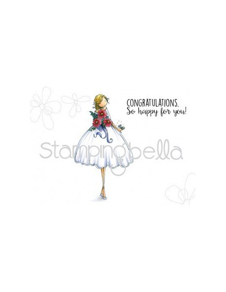 Sello Stampingbella Uptown Girl, Melanie modern Bride