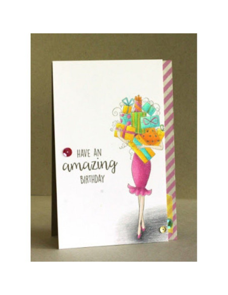 Sello Stampingbella Gift Abella