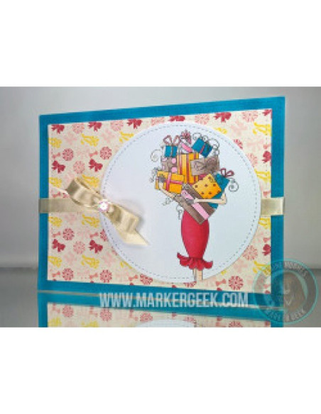 Sello Stampingbella Gift Abella