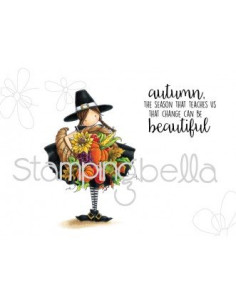 Sello Stampingbella Tiny Townie Casey has a Cornucopia