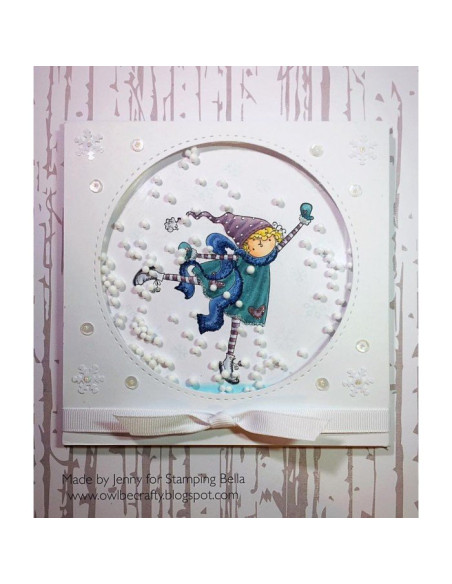 Sello Stampingbella Tiny Townie Skylar loves to skate Sello Stampingbella Tiny Townie Skylar loves to skate