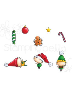Sello Stampingbella Little bits Elves