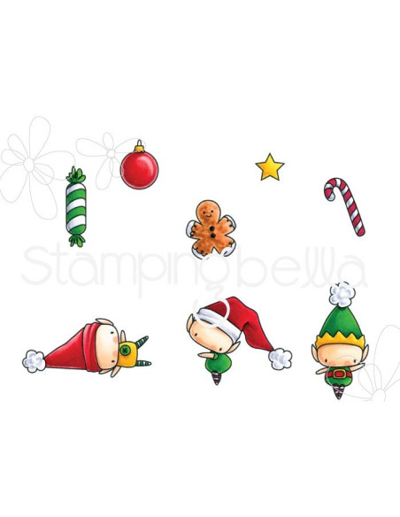 Sello Stampingbella Little bits Elves Sello Stampingbella Little bits Elves