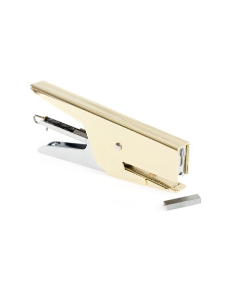 Grapadora AC dorada
