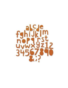 Thinlits ALFABETO CUTLOWER Tim Holtz