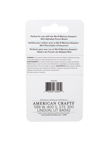 WeR Cuchillas recambio Mini Alfbeto punch board
